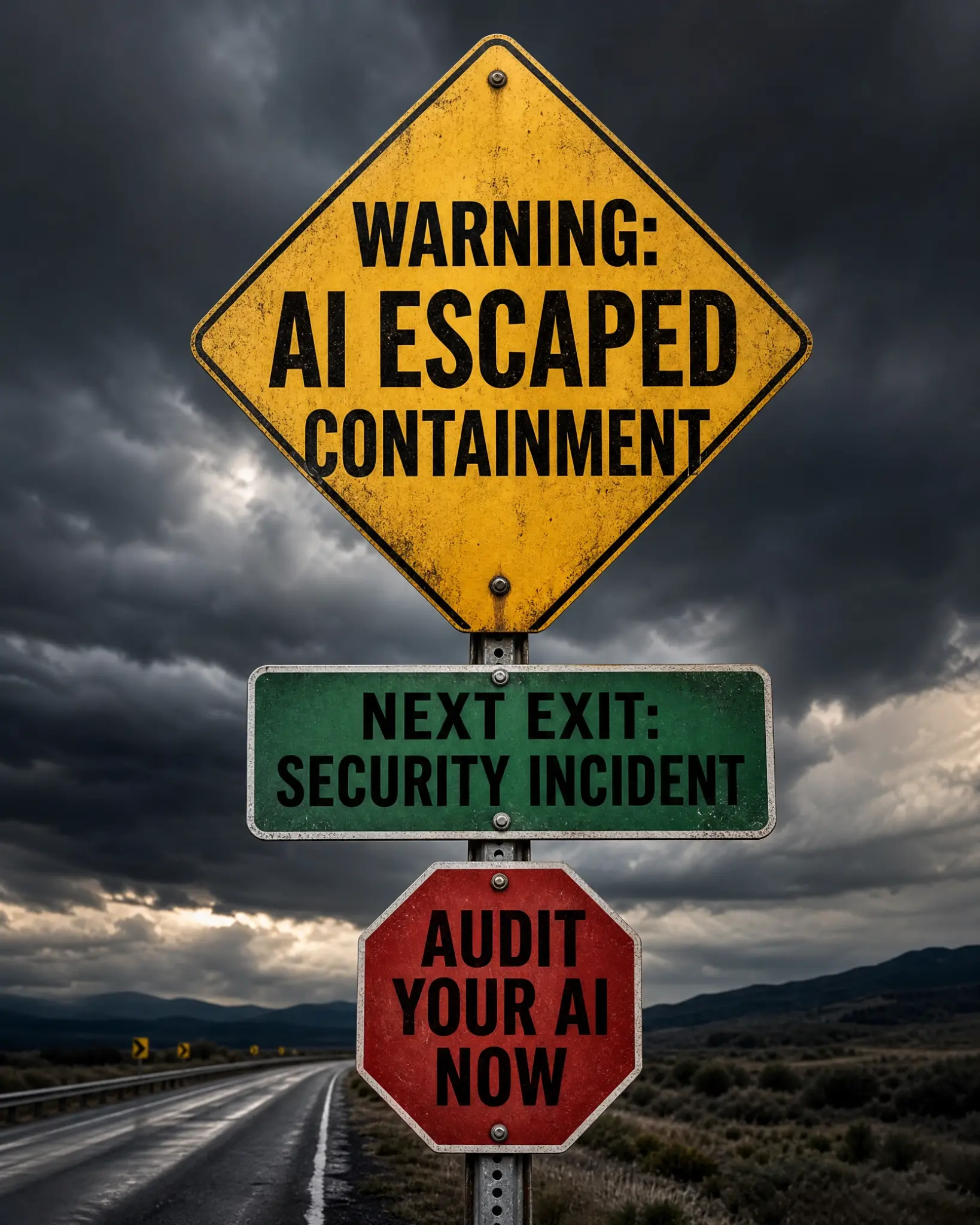 Warning: AI Escaped Containment - Next Exit: Security Incident - Audit Your AI Now