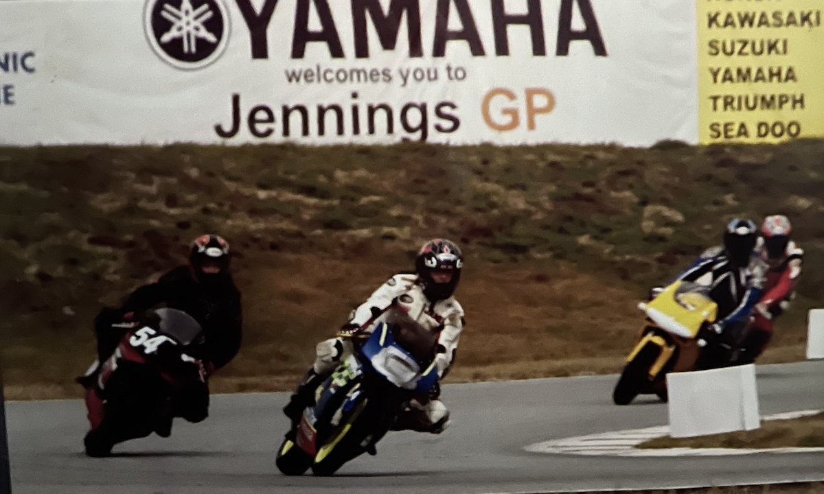 Racing action at Jennings GP